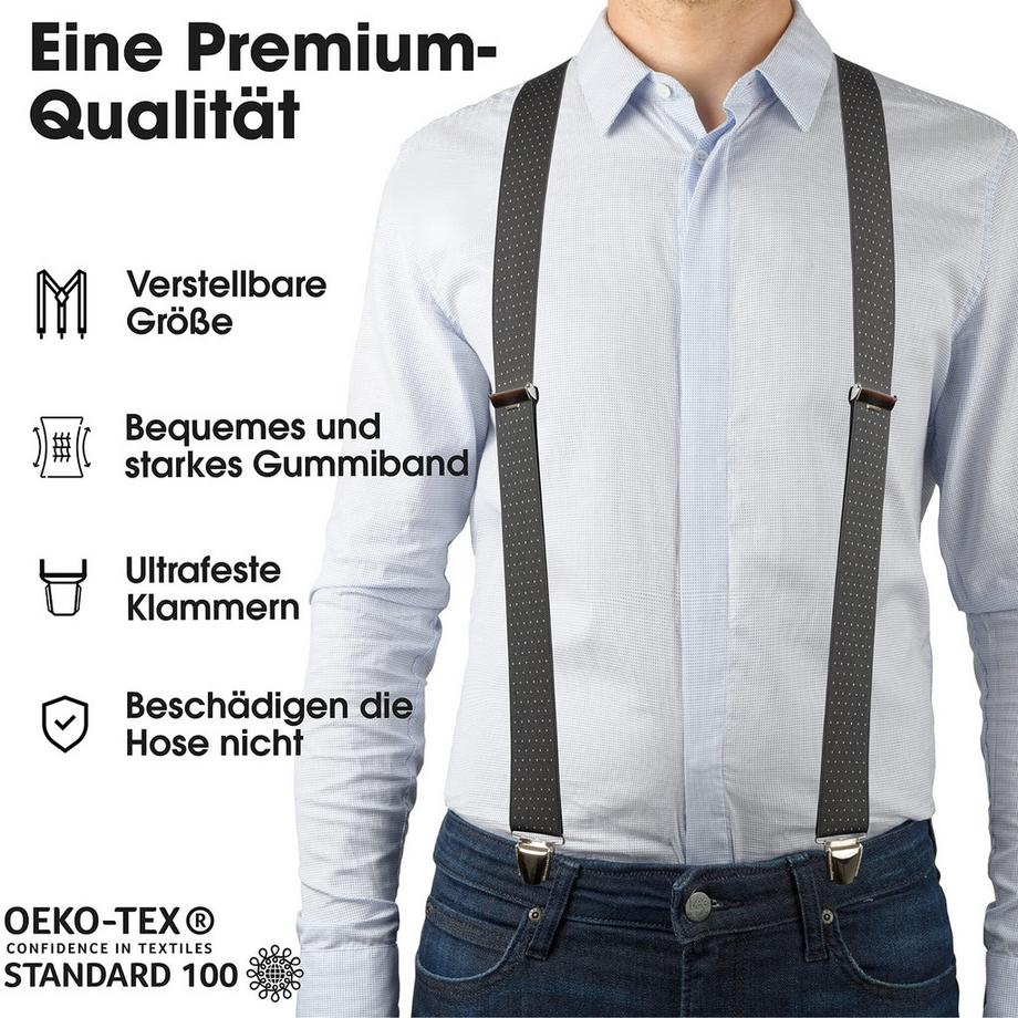 Only-bags.store Breite Vintage Hosenträger  