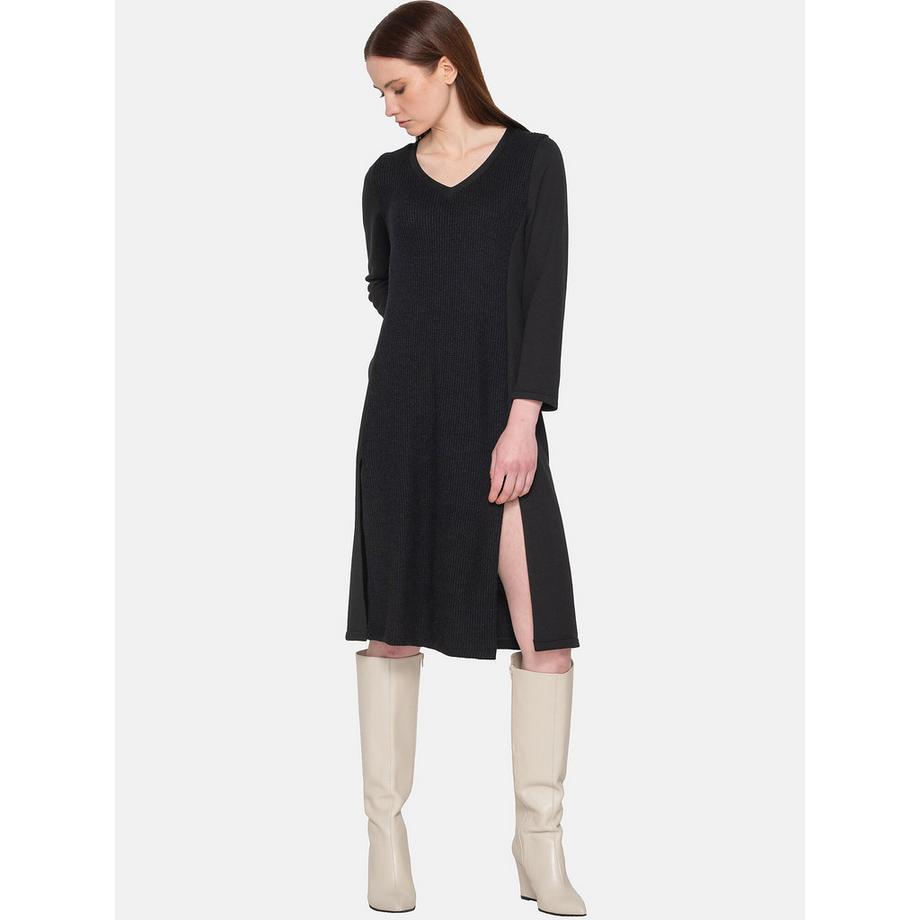 Luna Sweetened Geschlitztes Midikleid  
