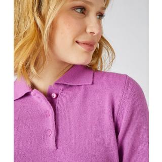 Damart  Pull col polo maille jersey souple. 