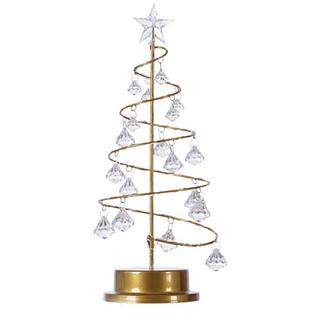 Cover-Discount Lampada da tavolo a LED per albero di Natale bianco  