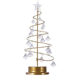 Cover-Discount Lampe de table LED sapin de Noël blanc  