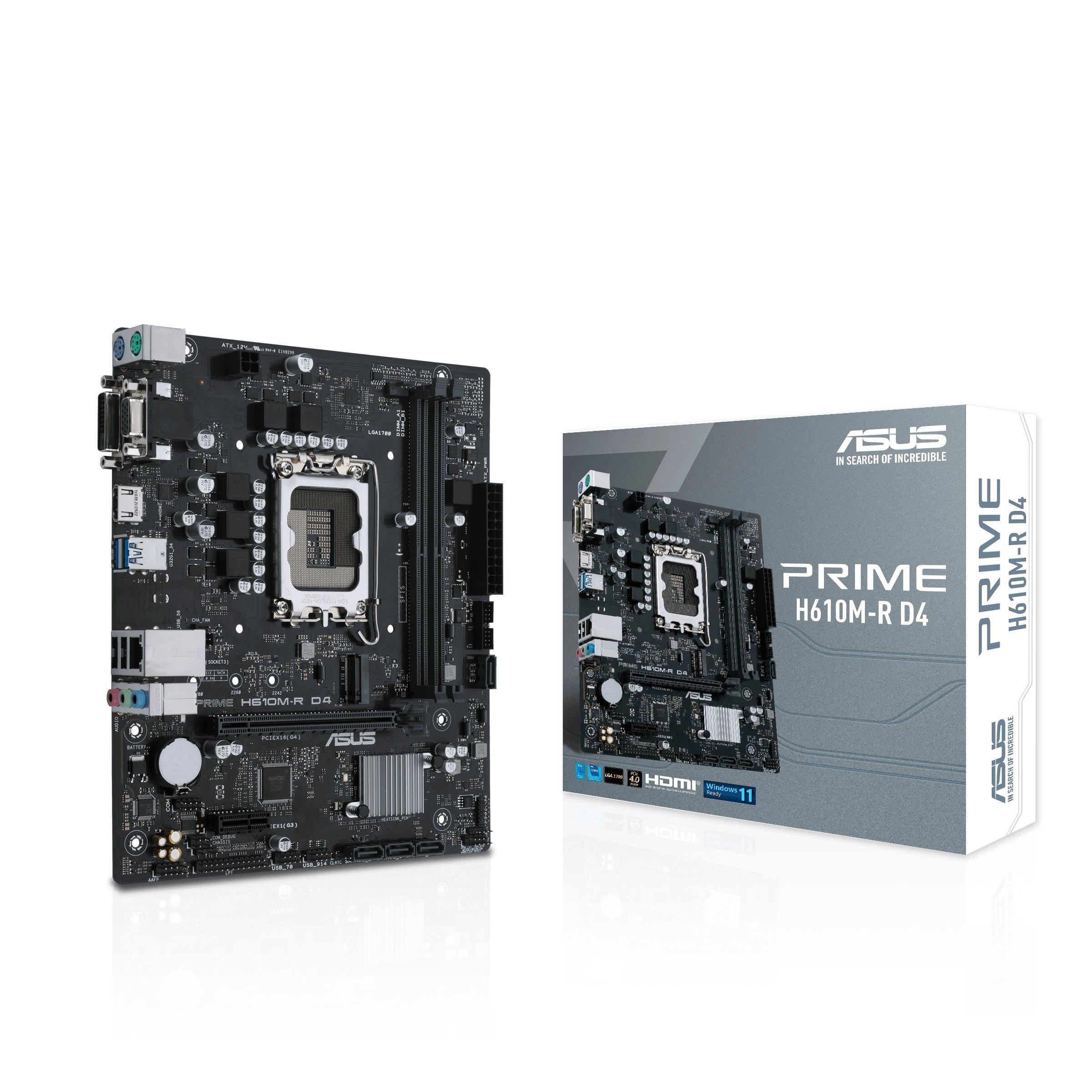 ASUS  PRIME H610M-R D4 Intel H610 LGA 1700 micro ATX 