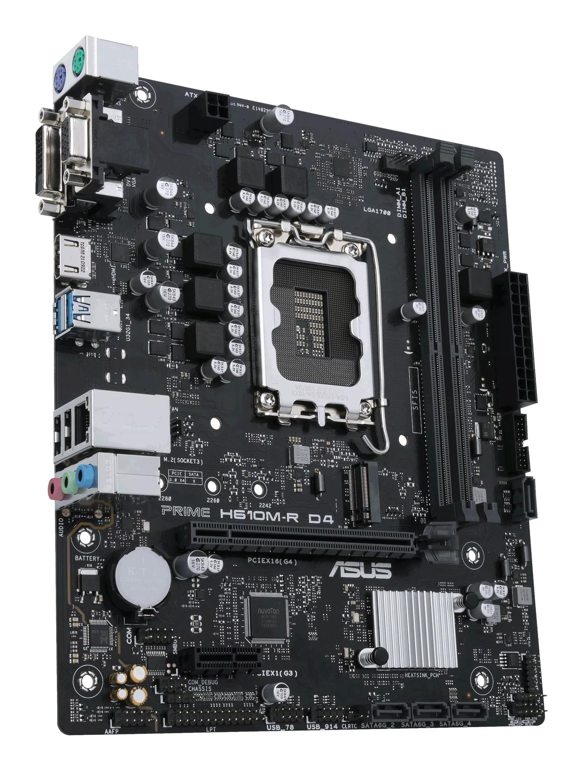 ASUS  PRIME H610M-R D4 Intel H610 LGA 1700 micro ATX 