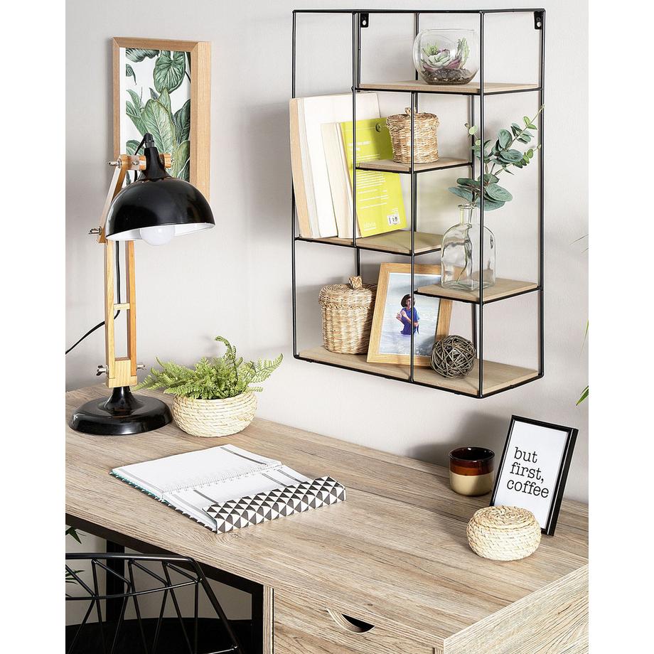 Beliani Wandregal aus MDF-Platte Industriell LAUREL  