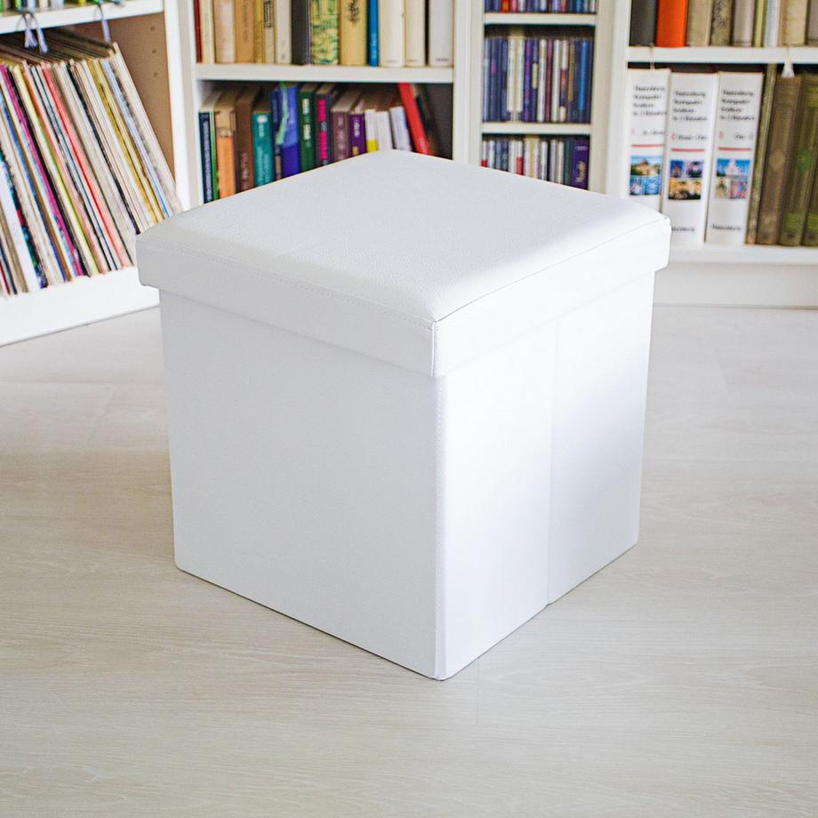 B2X  Tabouret pliant en cuir artificiel 