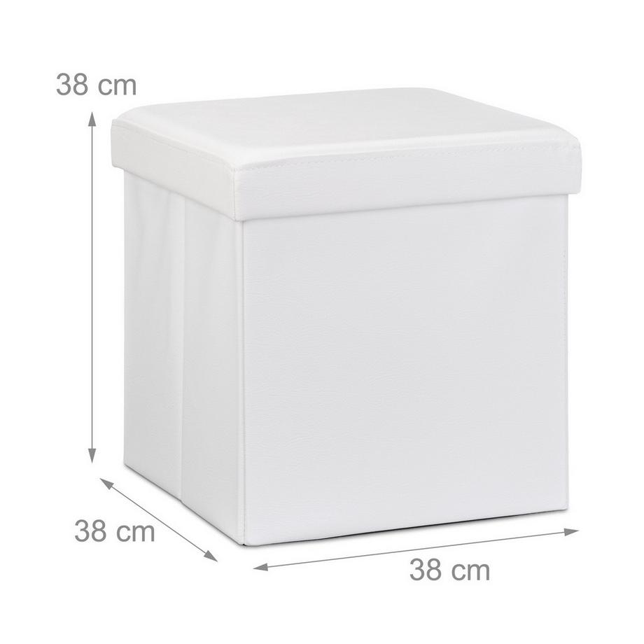 B2X  Tabouret pliant en cuir artificiel 