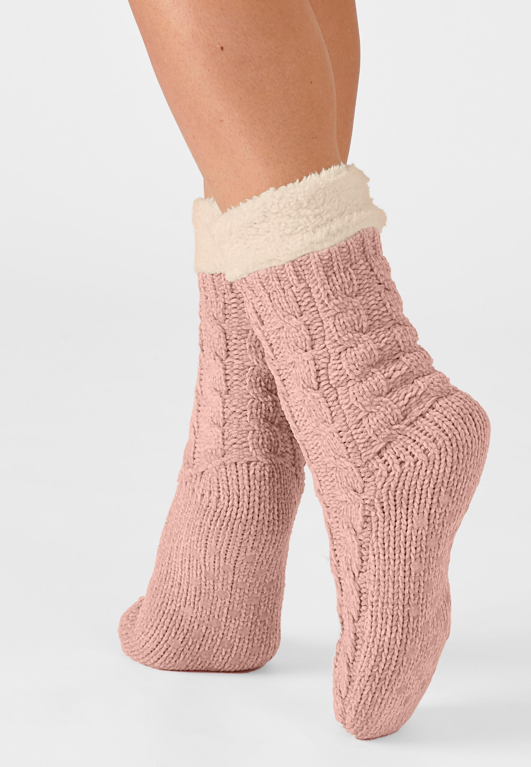 Damart  Socken aus kuscheligem Strick mit Zopfmuster 