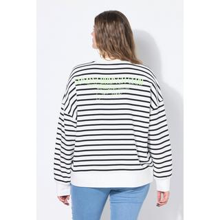 Studio Untold Felpa Oversize a Righe con Scritta  