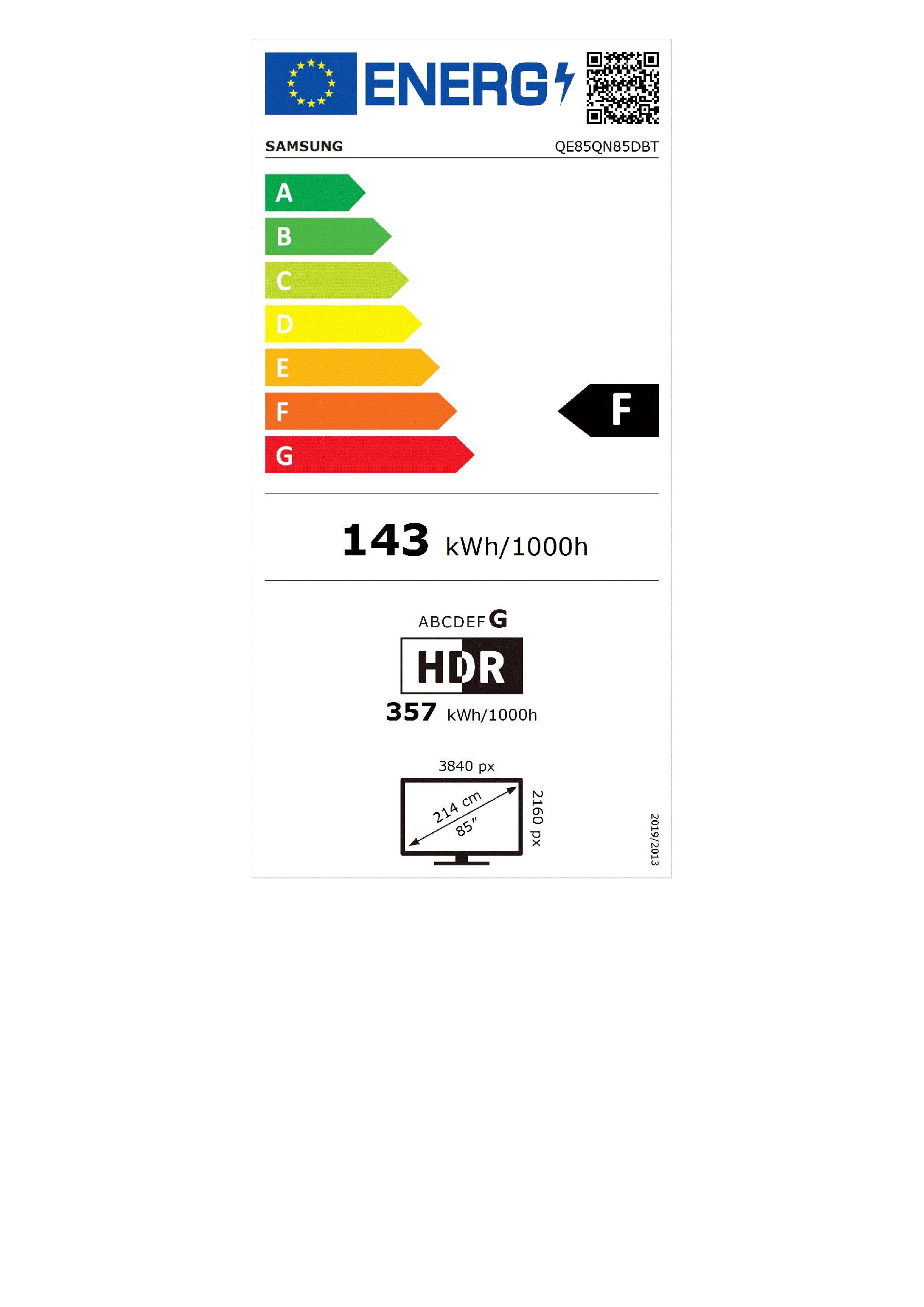 SAMSUNG  QE85QN85D 4K QLED - 2024 