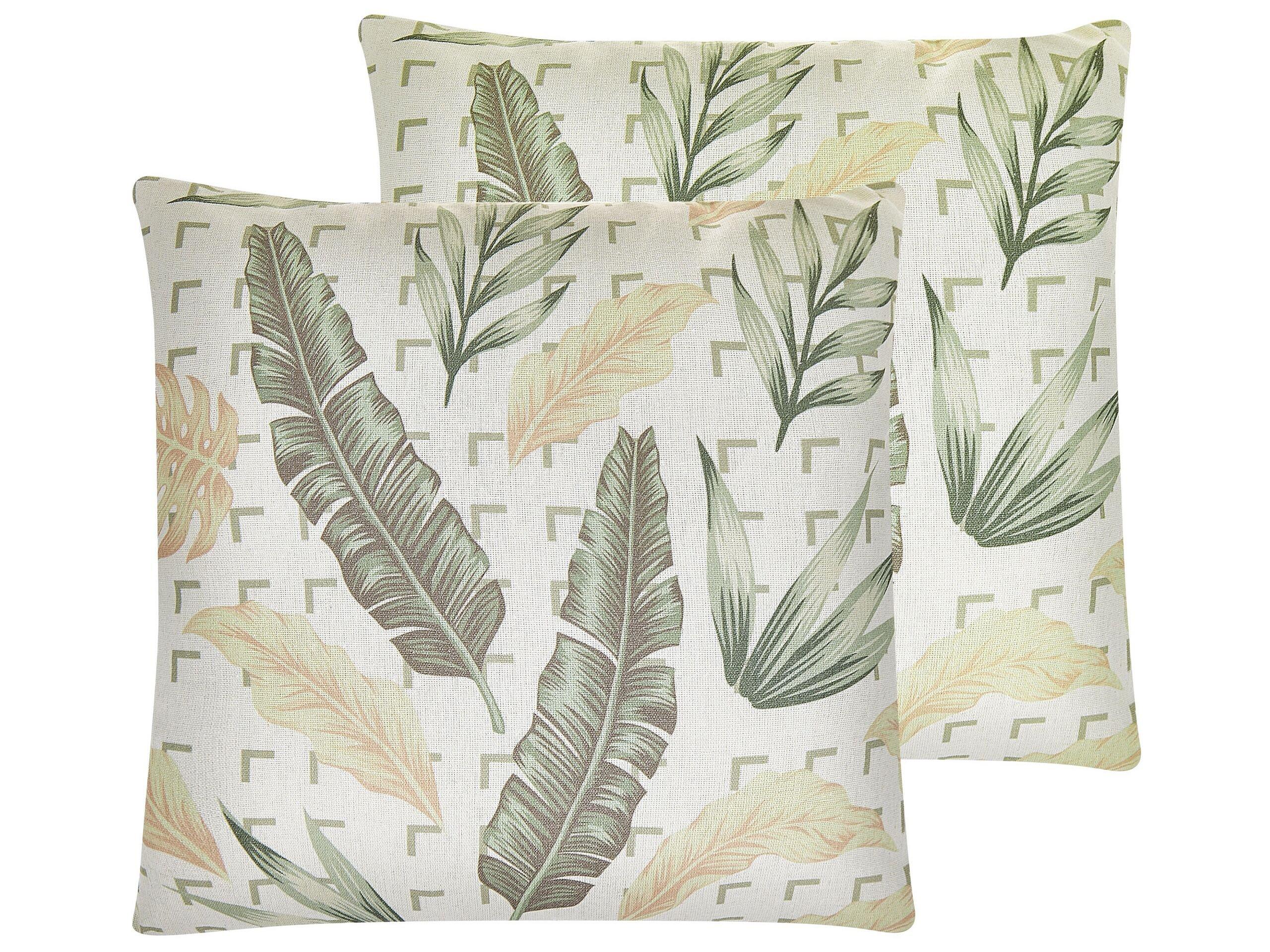 Beliani Lot de 2 coussins en Polyester Moderne RHAPIS  