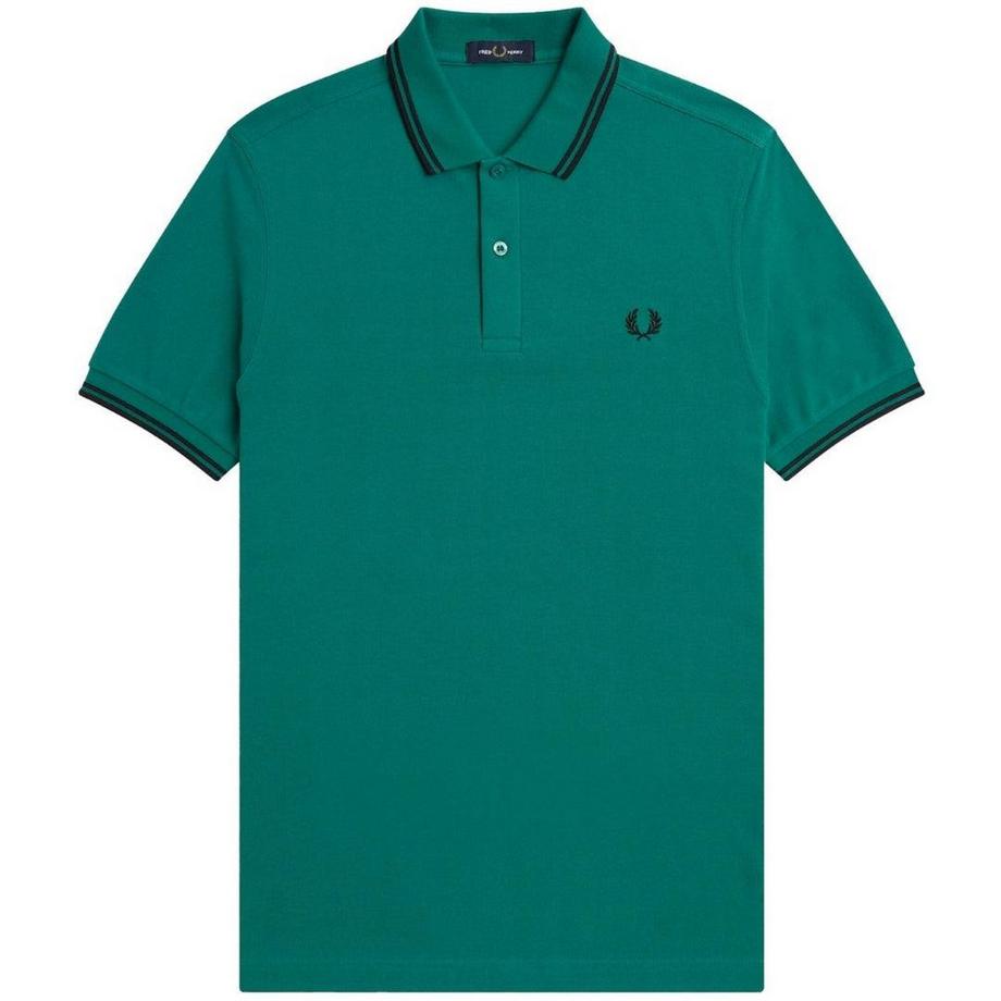 Polo Motiftyle Col À Double Rayure
