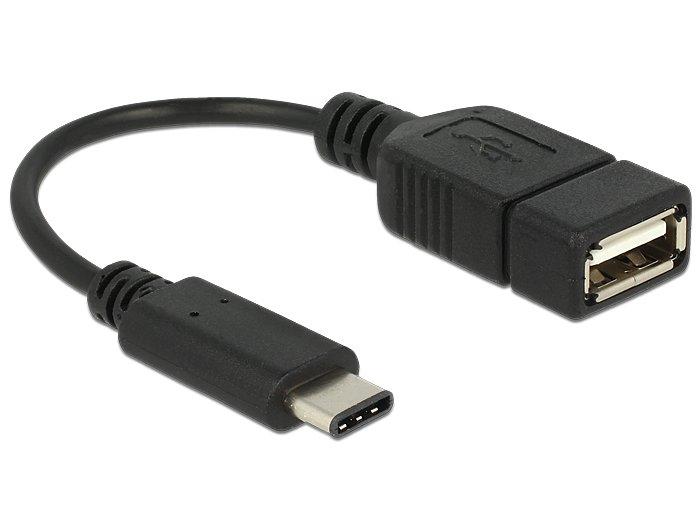 DeLock  65579 câble USB 0,15 m USB 2.0 USB C USB A Noir 