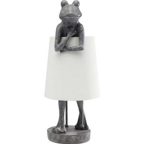 KARE Design Lampe à poser Animal Grenouille Gris  