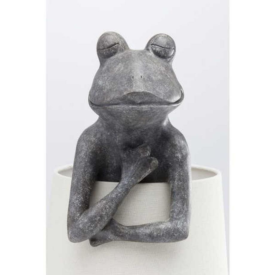 KARE Design Lampe à poser Animal Grenouille Gris  