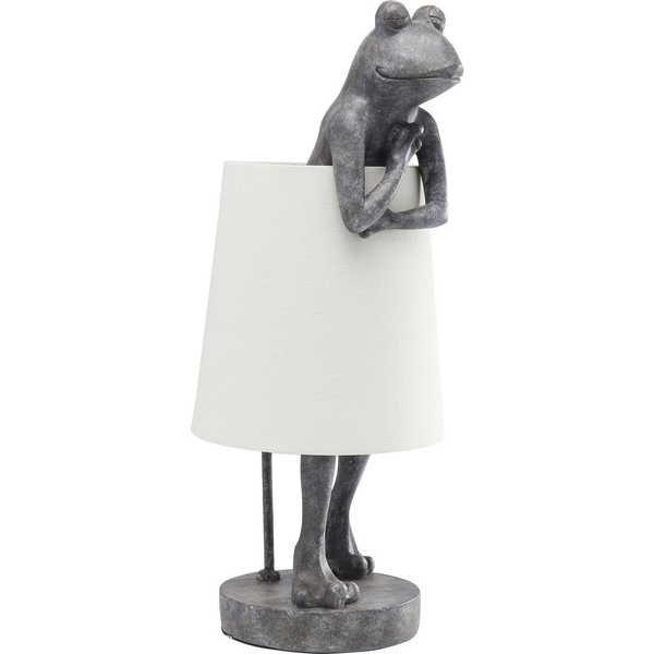 KARE Design Lampe à poser Animal Grenouille Gris  