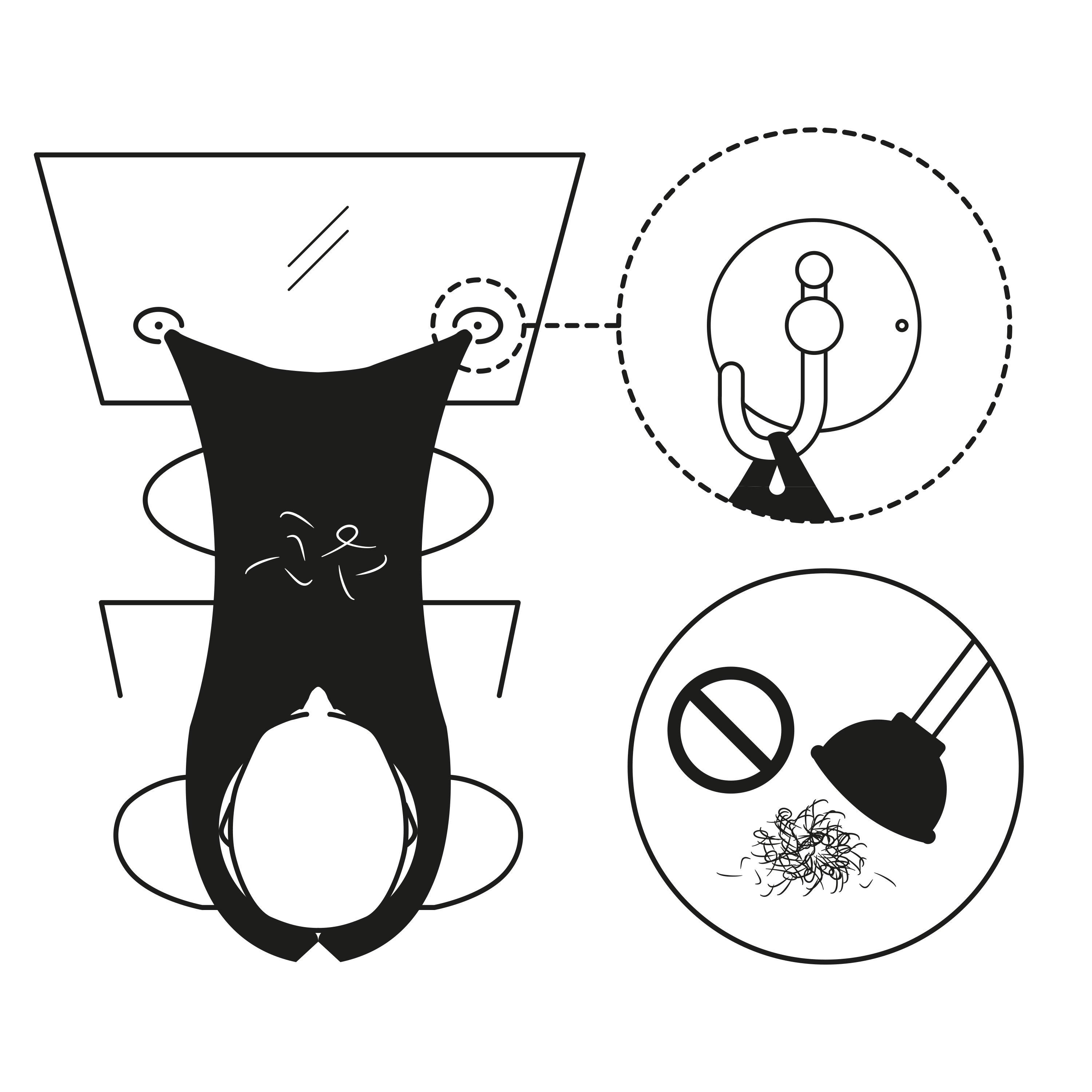 Groom and Grow  Barthaar Auffangtuch 