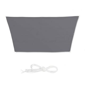 Voile d'ombrage trapézoïdal gris