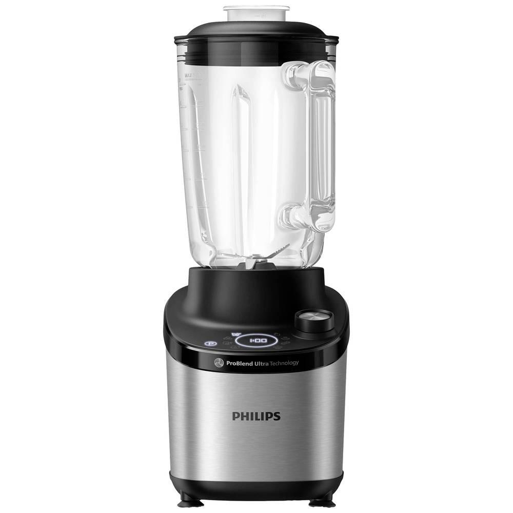 PHILIPS Standmixer 1500 W Silber, Schwarz  