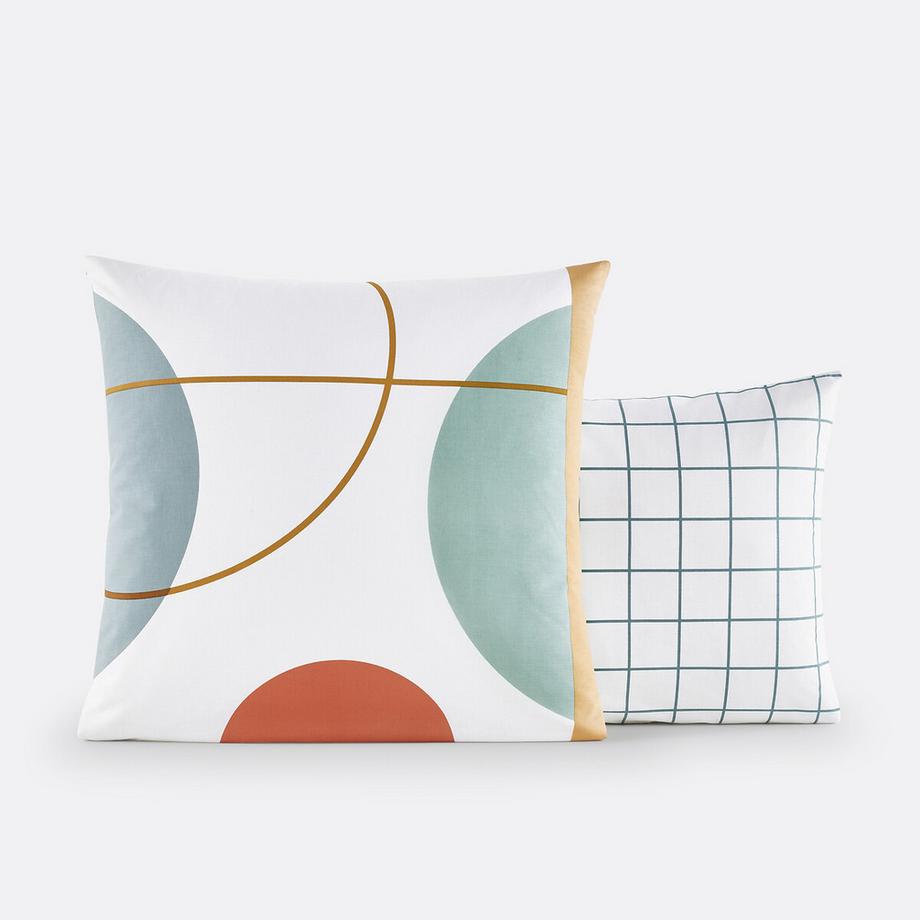 La Redoute Intérieurs Melbourne Fodera per Cuscino Reversibile  