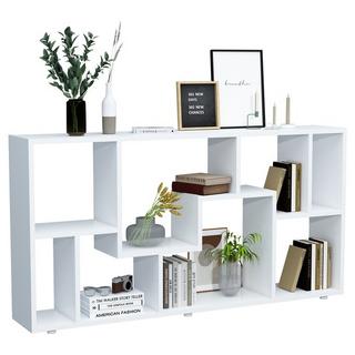 VCM Holz Standregal Bücherregal Medienregal Aufbewahrung Raumteiler Deko Regal Lanisa L  