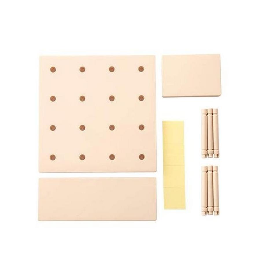 Northio An der Wand befestigtes Aufbewahrungsregal, personalisierbar – Beige  
