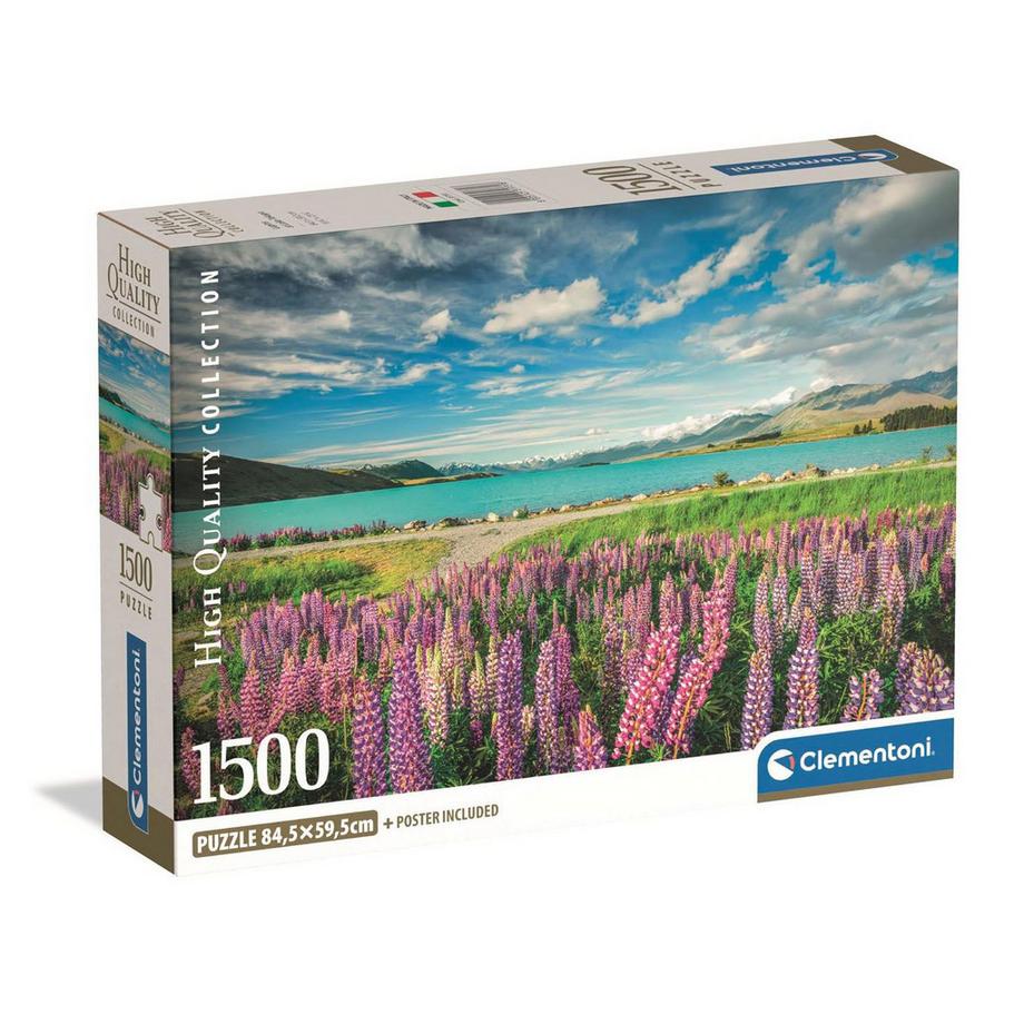 Puzzle Lupine am Lake Tekapo (1500Teile)