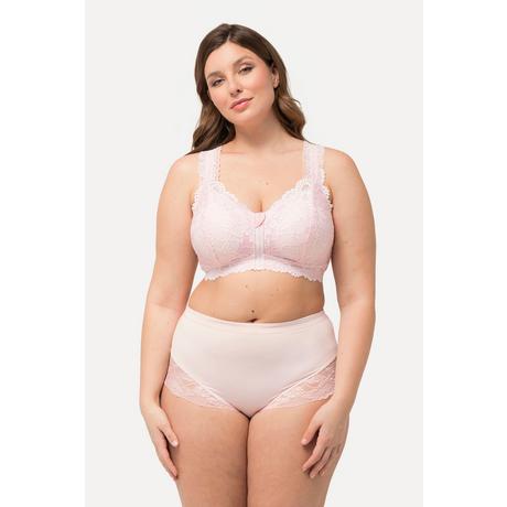 Ulla Popken  Bralette, Spitze, Reißverschluss, ohne Bügel 