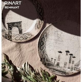 Rinart Piatto da cena - Remnant -  Porcellana - 27 cm- set di 6  