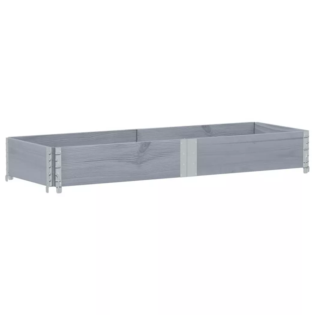 VidaXL - Jardinière bois de pin, One Size, Gris