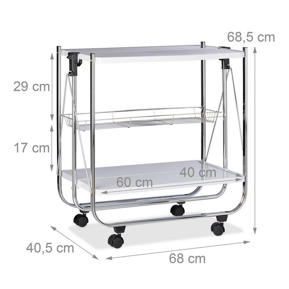 B2X Carrello di servizio pieghevole  