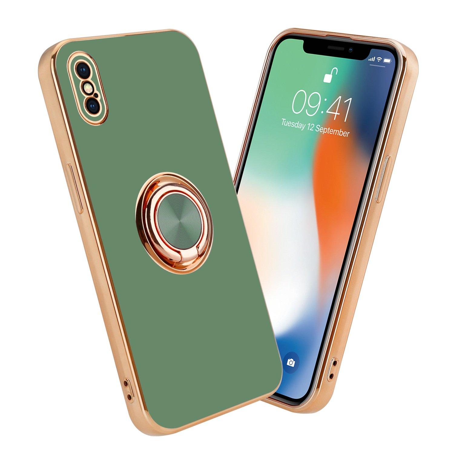 Cadorabo  Hülle für Apple iPhone XS MAX mit Ring - Schutzhülle 