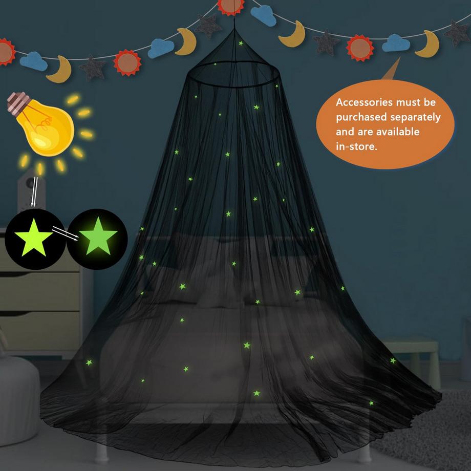 Activity-board Kinderbetthimmel für Hausbett und Einzelbett - Fantastische Schlafzimmerdekoration für Kinderzimmer - Großer Moskitonetzhimmel für Kinder  