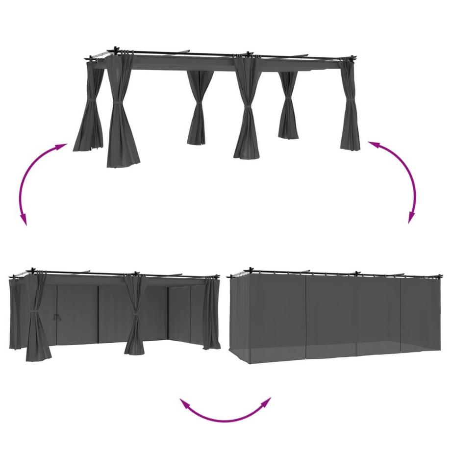 VidaXL Pavillon stahl  