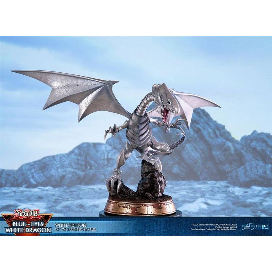 First 4 Figures  Figur: Yu-Gi-Oh! Blue Eyes White Dragon (35cm) 