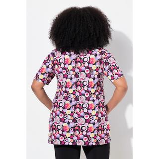 Ulla Popken  Longshirt, A-Linie, Tunika-Ausschnitt, Halbarm 