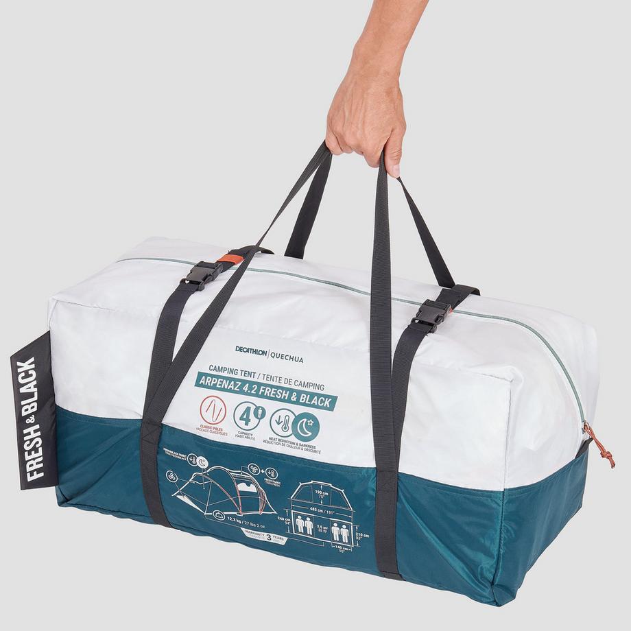 QUECHUA  Tenda Arpenaz 4.2 - 4 Persone 2 Cabine Poliestere 