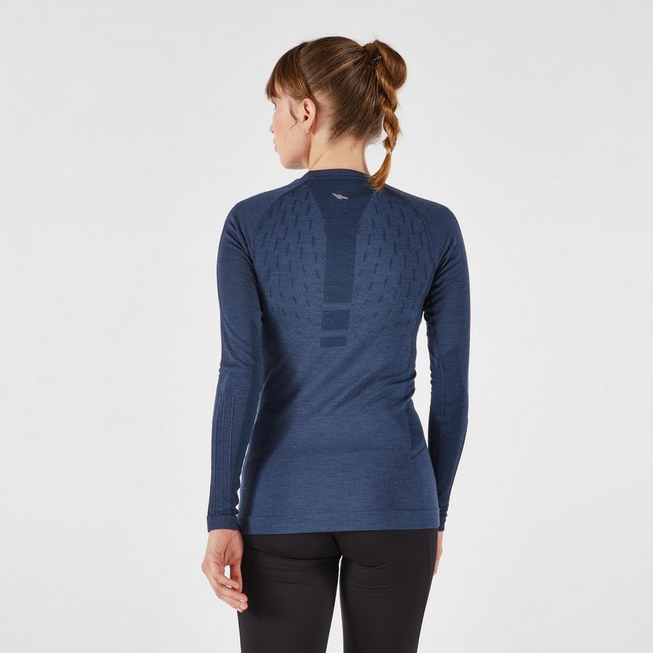 KIPRUN  T-shirt de running manches longues femme mérinos 