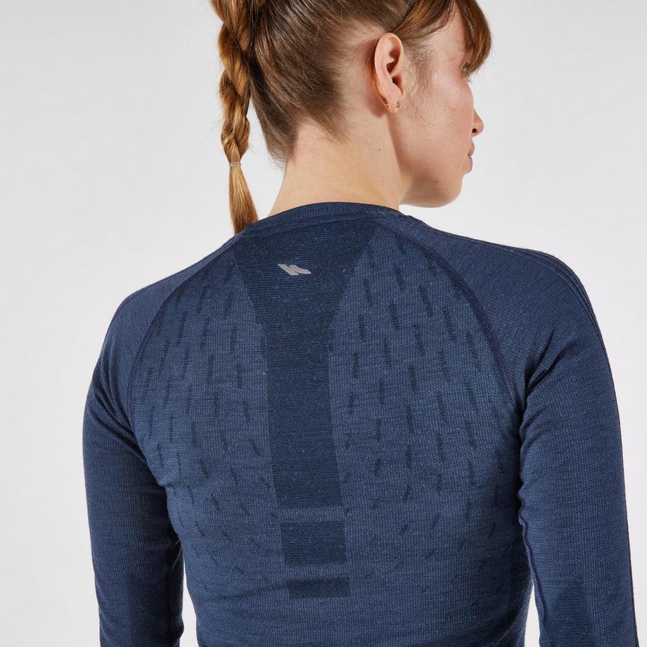 KIPRUN  T-shirt de running manches longues femme mérinos 