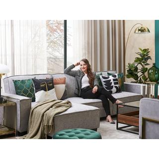 Beliani Kissen 2er Set aus Polyester Modern LIRIOPE  