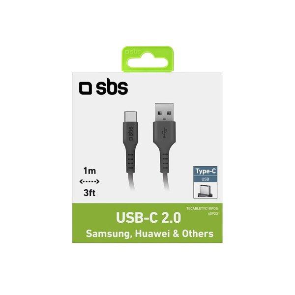 SBS  SBS TECABLETYC1KPOS USB Kabel 1 m USB 2.0 USB A USB C Schwarz 