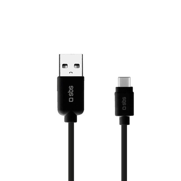 SBS  SBS TECABLETYC1KPOS USB Kabel 1 m USB 2.0 USB A USB C Schwarz 