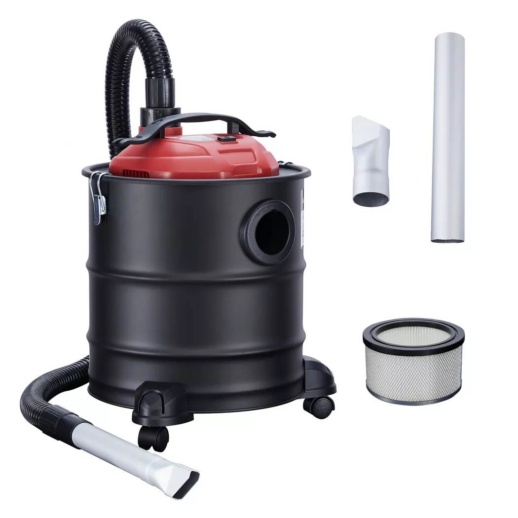 Arebos – Aschesauger 1200W | 20L mit 3 Rollen inkl. HEPA Filter, Filter