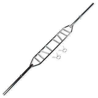 GladiatorFit  Barre multiprise "Multi Grip Bar" 210cm Ø 50mm + 2 stop disques 