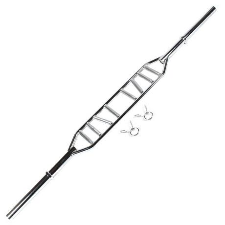 GladiatorFit  Barre multiprise "Multi Grip Bar" 210cm Ø 50mm + 2 stop disques 