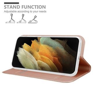 Cadorabo  Housse compatible avec Samsung Galaxy S21 ULTRA - Coque de protection avec fermeture magnétique, fonction de support et compartiment pour carte 