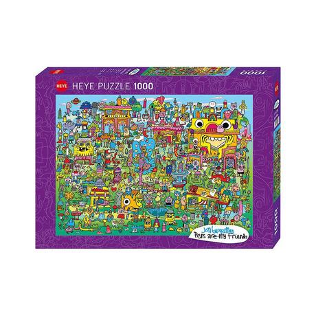 Heye  Puzzle Doodle Village (1000Teile) 