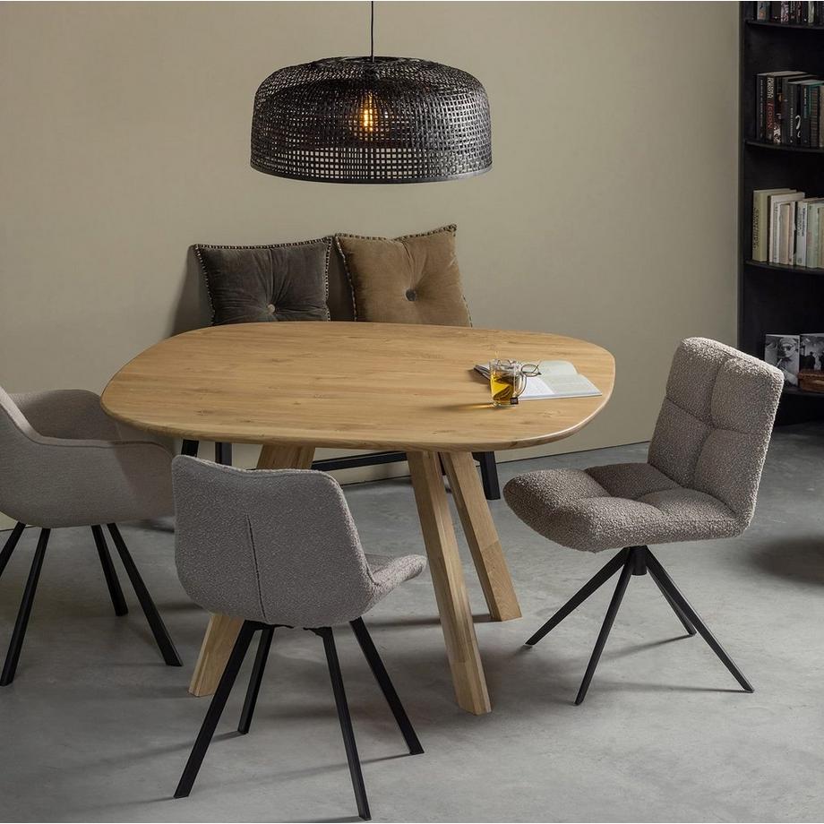 mutoni Tischplatte Tablo Eiche natur 130x130  