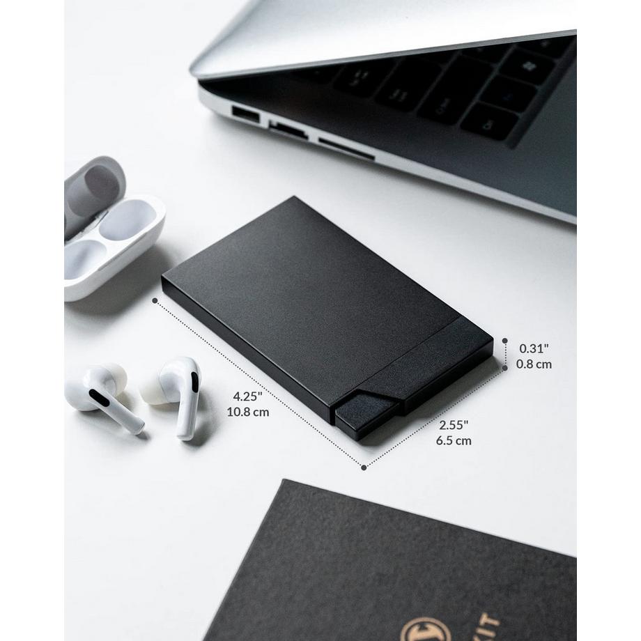 Only-bags.store Metallo RFID NFC Protezione Slim Porta Carte Pop Up Automatico  