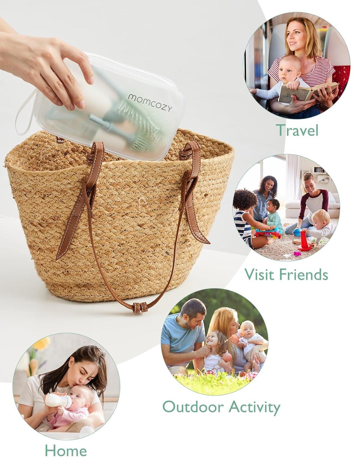 Momcozy  Kit brosse à biberon Push-Press 