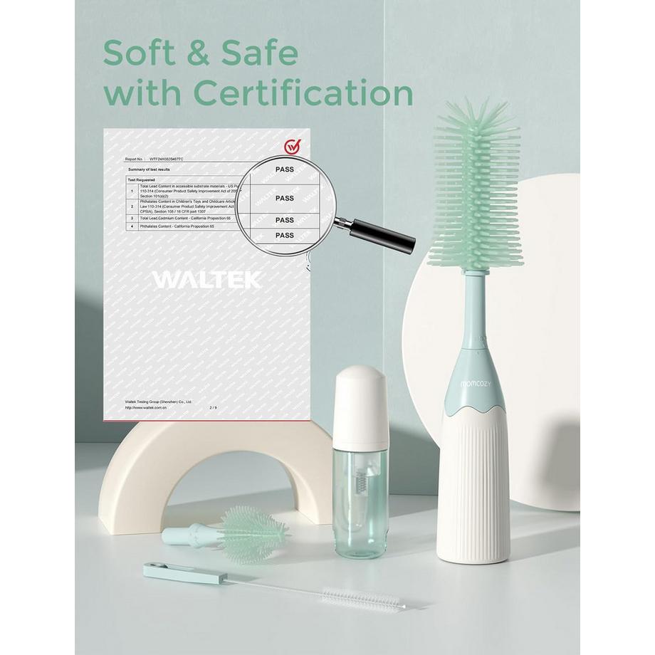 Momcozy  Kit brosse à biberon Push-Press 